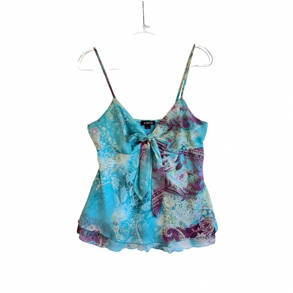 Elegant Women's Teal and Purple Camisole